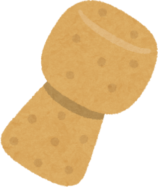 Hand Drawn Illustration of a Champagne Cork