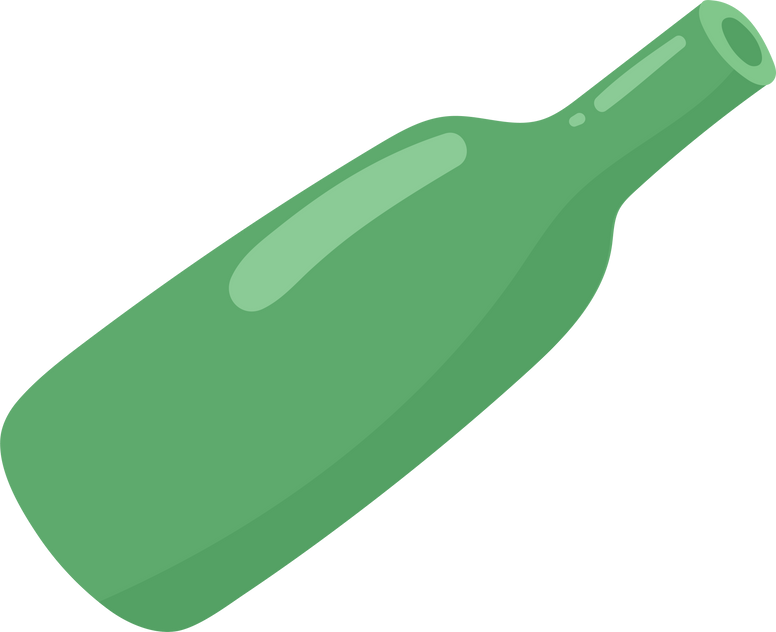 Green Glass Bottle